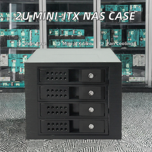 Case Server NAS Mini-ITX 2U Orizzontale Montabile su Rack con 3 Bay e Ventola Modulare per 3 HDD da 3.5'' e 2 <span class=keywords><strong>CD</strong></span> da 5.25'' - Disponibile - Product Image 2