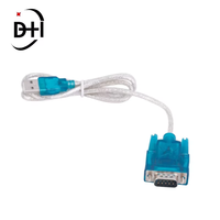 Nuevo Puerto USB a RS232 COM, PDA serie, adaptador de Cable DB9 de 9 pines, compatible con USB 2,0 con cable a Serial RS232 CH340