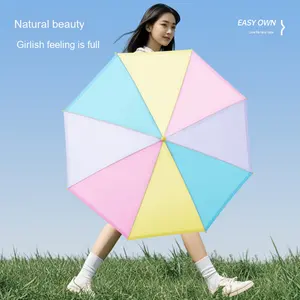 Piccolo <span class=keywords><strong>ombrello</strong></span> creativo trasparente con Logo colorato con Logo stampato fresco a manico lungo <span class=keywords><strong>ombrello</strong></span> da regalo pubblicitario - Product Image 4