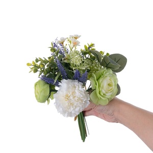 Bouquet de fleurs artificielles Lu Lian pour décoration de mariage, arrangement portable en tissu tissé plastique, accessoires de photographie extérieure CF01366A - Product Image 5