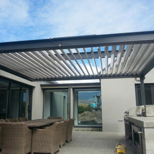 Pergola de jardin TOMA <span class=keywords><strong>Cartport</strong></span> Structure AS2047, en aluminium thermolaqué, imperméable, économique, manuelle, 3x4, décorations de jardin - Product Image 2