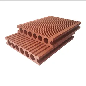 Cubierta de WPC, superficie 3D, suelo de madera para exteriores, cubierta compuesta de WPC, cubierta hueca de piso de WPC