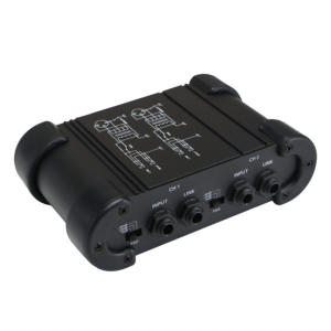 กล่อง DI <span class=keywords><strong>2</strong></span> ช่อง สำหรับมืออาชีพ อุปกรณ์ปรับแต่งเสียงแบบพาสซีฟ ตัวแปลงอิมพีแดนซ์ ตัวแยกสัญญาณเสียง ลดเสียงรบกวน สำหรับกีตาร์และเบส - Product Image 4