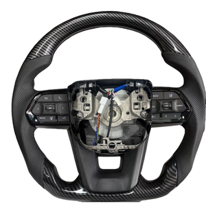 Volante de Fibra de Carbono Compatible con <span class=keywords><strong>Toyota</strong></span> Corolla GR86 Prado Camry <span class=keywords><strong>GT86</strong></span> LC300 FJ Cruiser LC70 LC200 LC250 Prado 300 GR - Product Image 1