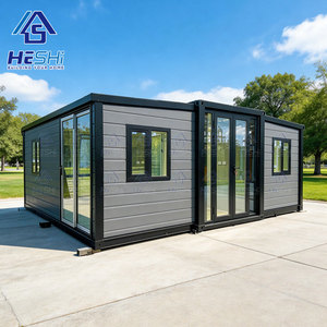 Maison conteneur préfabriquée extensible de 40 pieds et 20 pieds, 1, 2, 3, 4 ou 5 chambres, salle de bain de luxe, maison modulaire, unité d'habitation complémentaire - Vente en gros - Product Image 1
