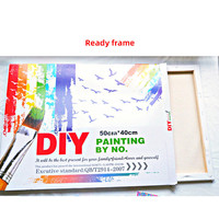 Amazon Hot Diy Verf Door Getallen Voor Volwassenen Canvas Olieverf Kit Voor Kids & Volwassenen Beginner, 16X20 Inch Met Borstels & Pigment