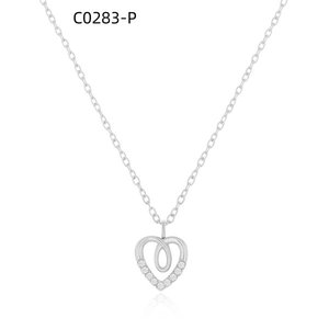 สร้อยคอแฟชั่นประดับเซอร์โคเนีย C0283 สำหรับผู้หญิง เครื่องประดับคุณภาพสูง - Product Image 1