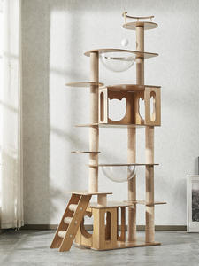 Fornitore di moda casa in legno gatto albero piattaforma di legno di lusso alberi di gatto per grandi gatti - Product Image 2