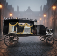 Cercueil électrique vintage personnalisé, chariot funéraire tout-terrain pour transport interne en cérémonie funéraire au cimetière