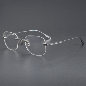 Fh063 Titanium vuông cổ điển cảnh tượng Khung kính thâm quyến IP brillen không có Vành kính quang học với titan mạ - Product Image 2