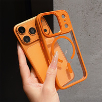 Coque de téléphone magnétique transparente en acrylique de luxe antichute pour iPhone 17 18 Pro Max – Coque fine transparente magnétique – Vente en gros