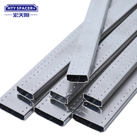 Barre d'espacement industrielle anti-âge en aluminium avec bande d'étanchéité en butyl pour verre, différentes tailles