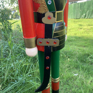 Décoration de Noël en bois, <span class=keywords><strong>grand</strong></span> <span class=keywords><strong>casse</strong></span>-<span class=keywords><strong>noisette</strong></span> soldat, 120 cm, <span class=keywords><strong>casse</strong></span>-<span class=keywords><strong>noisette</strong></span> en bois - Product Image 6