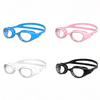 Lunettes de natation professionnelles pour adultes, profil bas, profilées, avec lentilles PC à large champ de vision et joints en silicone