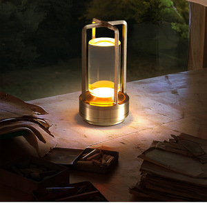 מנורת שולחן לילה <span class=keywords><strong>LED</strong></span> ABS פלסטיק נטענת ניתנת לעמעום 3 טמפרטורות צבעוניות עם אישור CE 50000 שעות אורך חיים שולחן ביתי - Product Image 6
