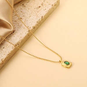 Collares con Colgante de Zirconia en Acero Inoxidable Chapado en Oro de 18k de Alta Calidad, Joyería de Moda, Collares con Dijes para Mujer - Product Image 6
