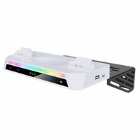 Nouveau kit de charge mural pour manettes DualSense, support de rangement pour casque avec éclairage RGB pour PS5 Pro Slim