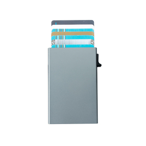 Casekey Personalized Low Price Pop up Aluminum Minimalist <b>Wallet</b> Slim Pocket Business Card Case <b>Wallet</b> Credit Card <b>Holder</b> Pack - Product Image 2