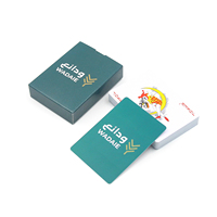 Vente en gros facile à mélanger boîte en plastique de cartes à jouer de cartes à jouer de cartes à jouer en plastique noir or personnalisé mat