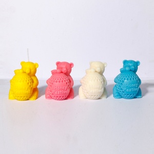 Bear Hug Honeycomb Candle Silicone <b>Mold</b> - 3D Reusable Candle Making <b>Kit</b> for DIY Beeswax & Soy Wax Birthday Gift - Product Image 3