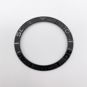 วงแหวนเซรามิกสีดำขนาด 37 มม. รุ่น NH35 สำหรับประกอบนาฬิกา ตัวอักษรนูน วงแหวนนอกตัวเรือน - Product Image 1