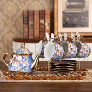 Ensemble complet de tasses et soucoupes en porcelaine royale européenne, écologiques, minimalistes, pour 6 personnes, pour le thé, la maison, le café, boîte cadeau - Product Image 5