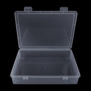 Rectangular Plastic <b>File</b> <b>Box</b> 2750 Empty Double Snap Cover Office Organizer <b>Storage</b> Container - Product Image 2