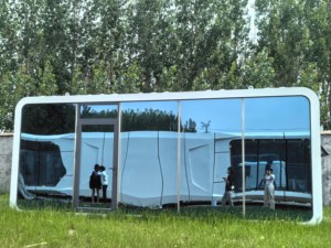 Casa Móvil Moderna <span class=keywords><strong>Global</strong></span> de 3 Dormitorios con Puerta Corredera de Cristal, Casa Rodante Personalizada Tipo Cabaña Apple - Product Image 5
