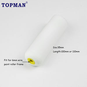 TOPMAN <span class=keywords><strong>Mini</strong></span> <span class=keywords><strong>rouleau</strong></span> en <span class=keywords><strong>mousse</strong></span> haute densité de 4 pouces pour <span class=keywords><strong>peinture</strong></span> à l'eau - Product Image 2