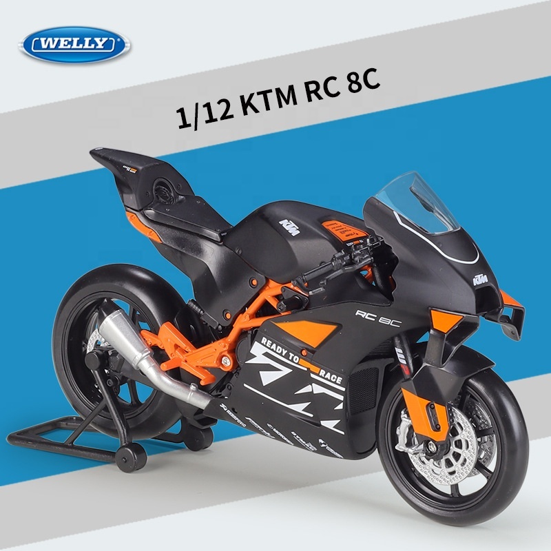 Modèle Réduit Moto KTM RC8 En Diecast - Échelle 1:12 - Neuf - Collection Ou Décoration