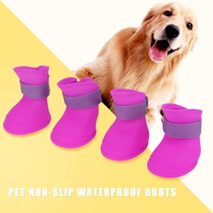 Factory Price Hot Sale Adjustable Anti-slip 100% Waterproof Outdoor Soft Rubber Pet <b>Dog</b> Paw <b>Protectors</b> Rain Snowy <b>Boots</b> Shoes - Product Image 4