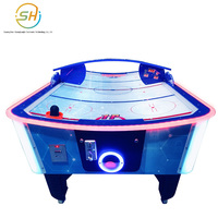 Machine de jeu de hockey sur air interactive à surface incurvée pour deux joueurs, équipement de hockey sur glace à monnayeur