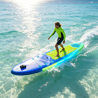 En gros Planche de SUP gonflable Drop Stitch d'extérieur, Écologique, avec aileron unique, Hydrofoil, Ensemble de surf à jet de course