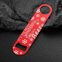 Ouvre-bouteille de bière en métal d'usine ouvre-bouteille en acier inoxydable personnalisé ouvre-bouteille imprimé à sublimation rose avec logo personnalisé