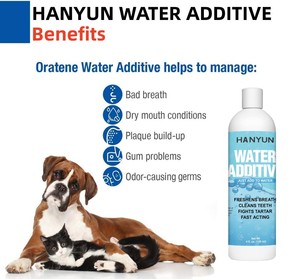 Producto de limpieza para mascotas HANYUN, cuidado Dental, enjuague bucal para <span class=keywords><strong>perros</strong></span> y gatos, previene la sequedad bucal, ayuda <span class=keywords><strong>a</strong></span> limpiar los dientes y refrescar el aliento - Product Image 4