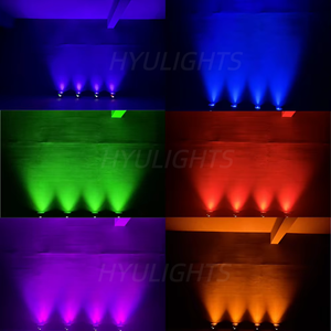 6X18W 6-en-1 RGBWAUV Lumières de scène Par sans fil DMX512 Alimentées par batterie LED Uplight Application/WiFi Télécommande pour les mariages et les fêtes via téléphone - Product Image 4