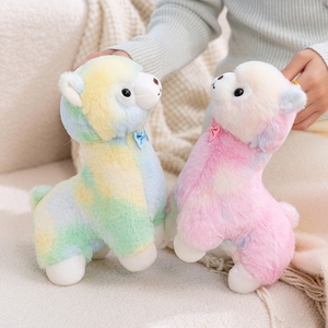 25 厘米扎染彩色毛绒玩具柔软羊驼毛绒玩具廉价促销礼品 - Product Image 5