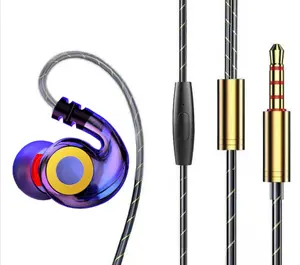 Universelle 3,5-mm-Stereo-In-Ear-Kopfhörer Tragbarer Kopfhörer Super Bass High Sound Quality Kabel gebundenes Kopfhörer-Gaming-Headset mit Mikrofon