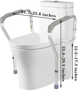 BeiQin701A Equate Inodoro Riel DE SEGURIDAD Soporte libre Suministro médico para ancianos Suministros de terapia de rehabilitación - Product Image 5