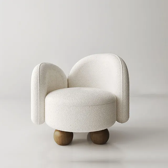 Yaratıcı tasarımcı Nordic tek sandalye otel modelleme kaşmir kanepe sandalye basit oturma odası sandalyeleri mobilya kanepe