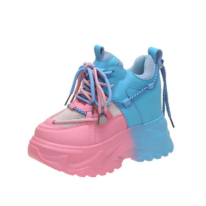Nouvelles Chaussures Décontractées pour Filles, Style Sportif, à Semelle Épaisse, Respirantes, en Maille, pour Étudiantes, Collection Automne - Product Image 1