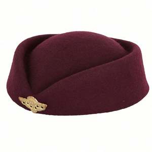 Chapeaux Fedora en feutre unisexes personnalisés pour hôtels, réceptionnistes, personnel de bord, hôtesse de l'air, aviation, performance, fête - Product Image 1