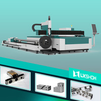 Vente chaude, découpeuse laser CNC à double usage pour tôle et tube, tube 1500W 4000W, découpeuse laser CNC pour métal, fibre 6kw
