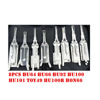 Juego de 8 Herramientas LISHI 2 en 1, Decodificador HU64 HU66 HU92 HU100 HU101 TOY49 HU100R HON66