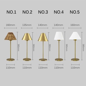 Đèn bàn không dây kiểu cổ điển sang trọng, điều khiển từ xa, chụp đèn bằng tre có thể thay thế - Product Image 5