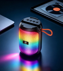 DV-1015 Portable <b>Speaker</b> 5W RGB LED Light Wireless Party <b>Speaker</b> with USB TF Card Support - Product Image 5