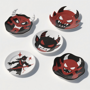 Cendrier de collection Demon Hunter - Céramique peinte à la main en 3D, Merch de jeu, Conception de personnage personnalisée pour les fans et la décoration <span class=keywords><strong>geek</strong></span> - Product Image 4