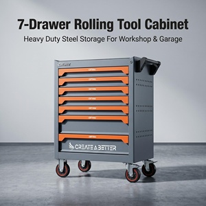 Commercial Display Cold Rolled Steel Tool Chest Universal Specification Wear-resistant Casters <b>Lockable</b> Rolling <b>Cabinet</b> - Product Image 1