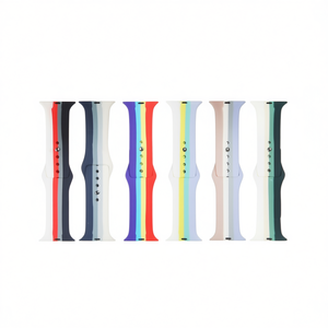 Correa Deportiva de Silicona con Estampado de Arcoíris y Hebilla de Liberación Rápida para Relojes 42/44/45/46/49 - Product Image 1