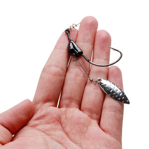 Top Right FH911   Leurre nageur flashy avec hameçons à lame Underspin Jig Heads avec lame en forme de saule - Product Image 2